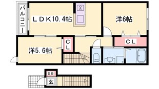 パピヨンの物件間取画像